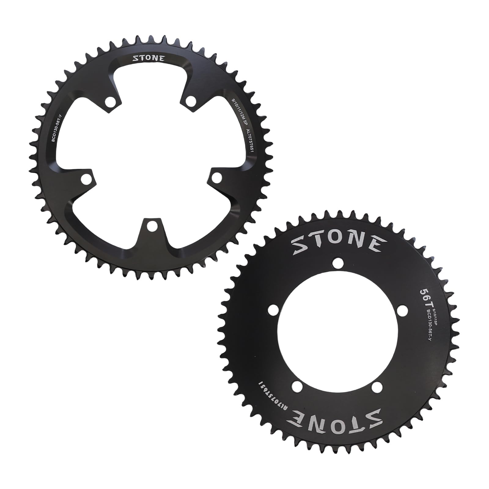 

Stone Round Chainring, 130BCD, 38-60 Tooth, Narrow/Wide, for Road Bikes and Folding Bikes