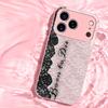 Modern Pink Lace Print phone case for iphone 17 case for iphone 17 pro max cover Glass for iPhone 17 16 15 14 13 12pm Pro P