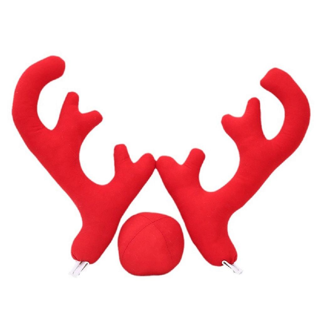 Christmas Car Decoration Deer Horn Christmas Deer Horn Car Kit Car Christmas Gift Set Car Accessories Decoration Pendant