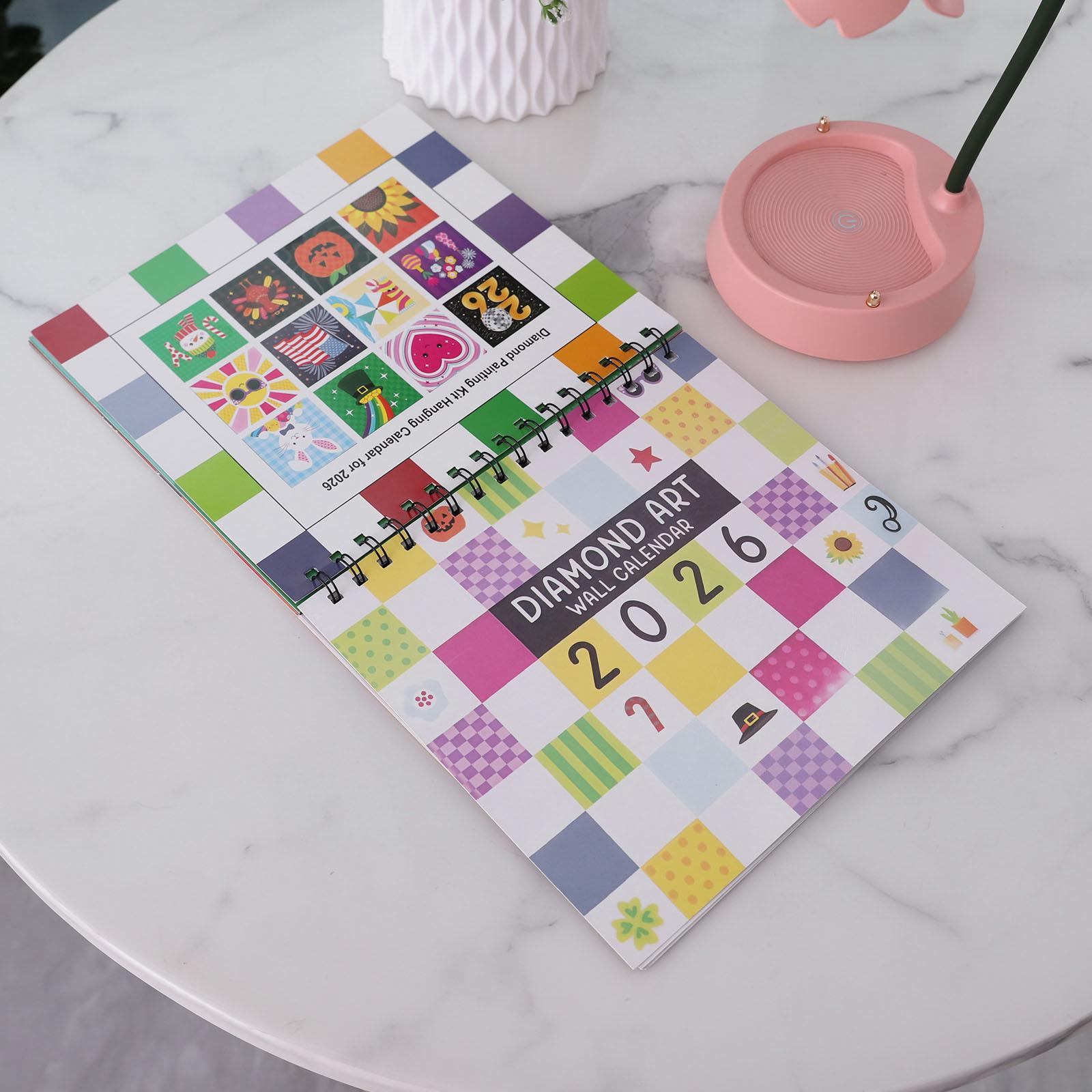 

2026 Diamond Art Calendar DIY Wall Calendar with To Do List Diamond Decorations Calendar for Christmas Home Office Decoration China Mainland