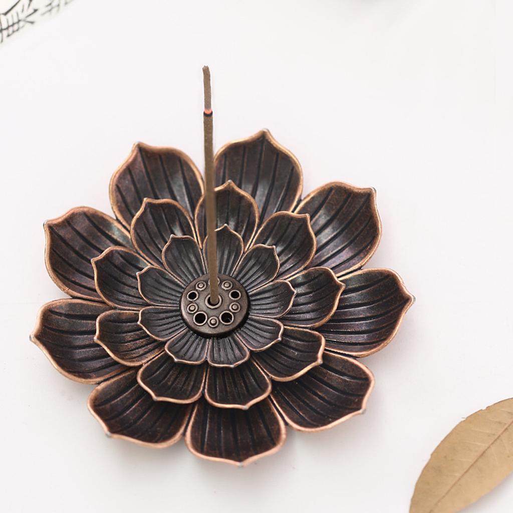 Alloy Incense Burner Stick Holder Line Incense Plate Sandalwood Coil Base Home Decor