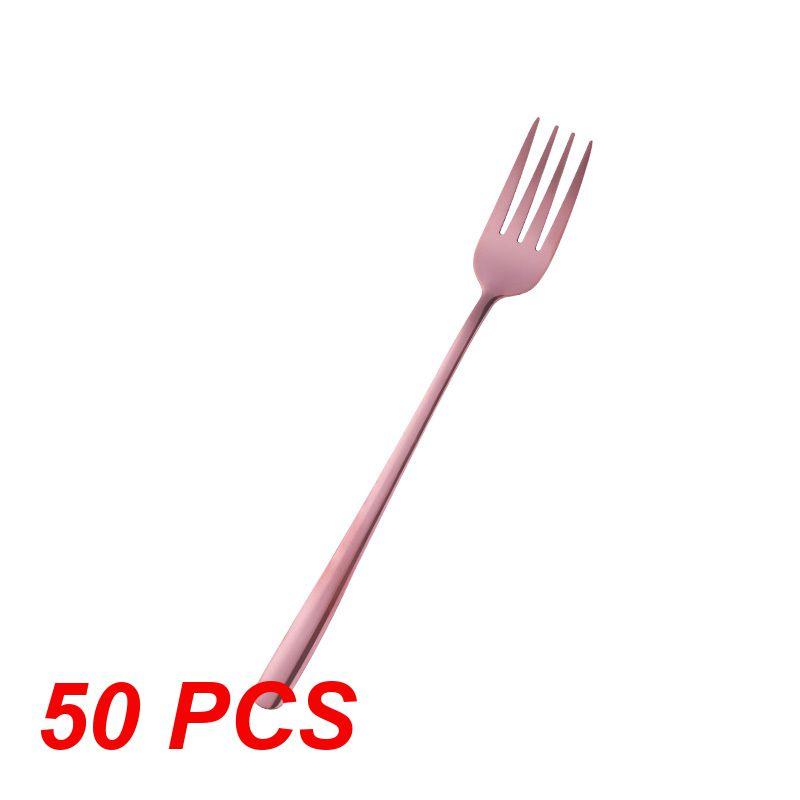 10/30/50PCS Main Fork Beautiful Fashion Not Easy To Break Stainless Steel Kitchenware Fork Easy To Clean Multipurpose 22.6g