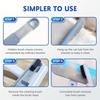 4 In 1 Pet Hair Removal Tool for Couch Carpet, Multifunctional Double Sided Dogs Cats Hair Removal Brush, Reusable Cleaning Brush for Window