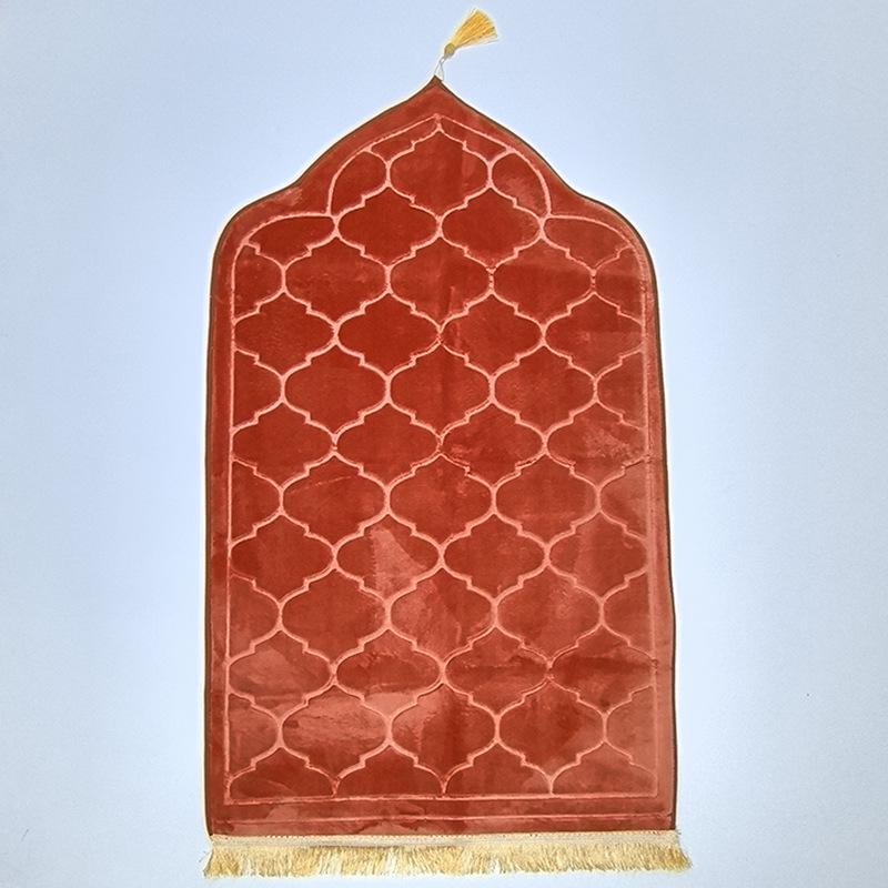 Irregular Embossed Flannel Prayer Mat - Thickened Short Pile Sponge Carpet