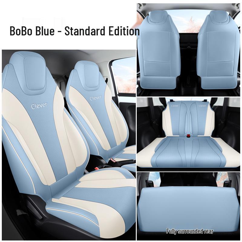 Coway Perforated Leather Car Seat Cushion for All Seasons - Full Surround & Compatible with Electric Seats