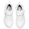Skechers Girls Synthetic Leather Velcro Lightweight Versatile Classic Sports Shoes Shock Absorbing Comfortable School Sneakers 302644L-WHT