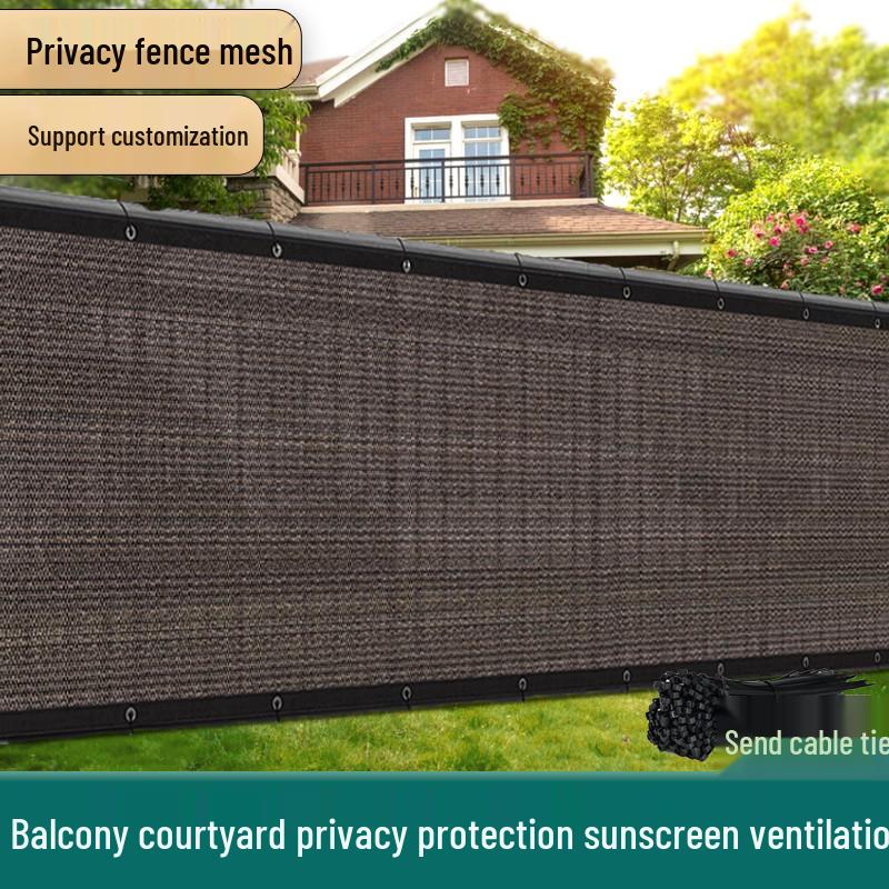 Outdoor Privacy Screen Fence Netting, Balcony Shade Cloth Sunblock Mesh, Garden Backyard Shielding Cover, UV Protection Security Net