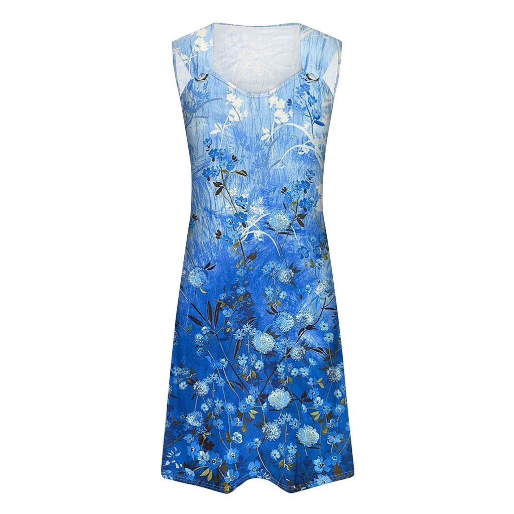 Fritidskjole for kvinner Sommerkjole Slipkjole Kjole Ruched Daglig date Gå ut Mote Basic stropp Ermeløs løs passform