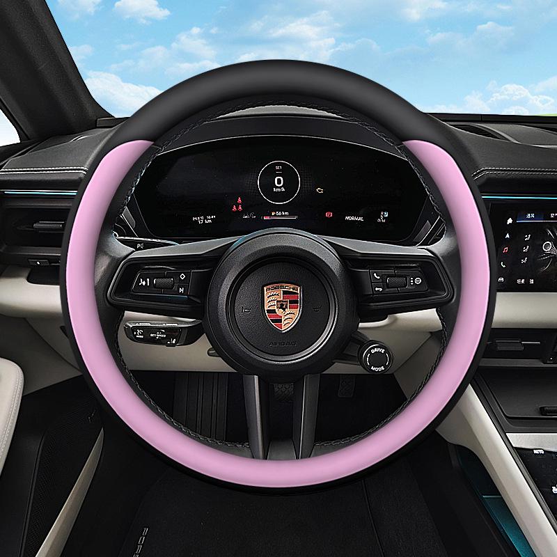 Porsche Steering Wheel Cover for Taycan, Cayenne, Macan, Panamera, and 718 Models
