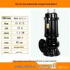 Basement WQ Cast Iron Submersible Sewage and Sludge Pump - Industrial High Head Water Pump