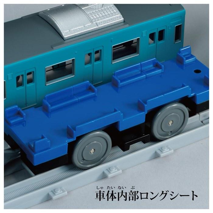 Takara Tomy Plarail Real Class 201 Series Commuter Train (JR West Japan, Sky Blue)