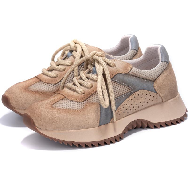 Spring leather women's comfortable and versatile fashion platform casual shoes women
