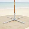 Cruciform Base Umbrella Stand Foldable Folding Portable Metal Parasol for
