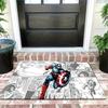 1pc, Floor Mat, Designed with Superhero & Classic  Heroes Theme, Multiple Sizes, Suitable for Living Room, Bathroom, Kitchen,