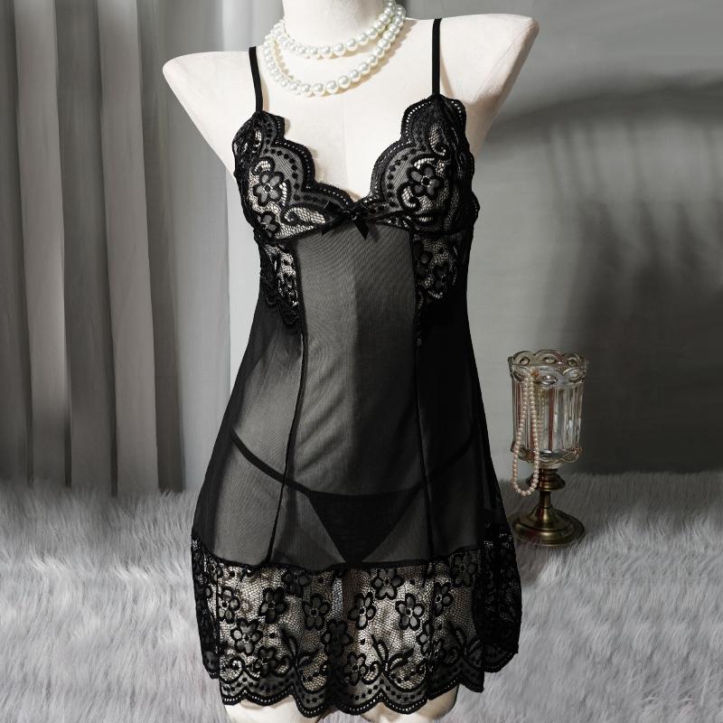 Σέξι Διχτυωτό Διάτρητο Νυχτικό Σετ Γυναικείο Δαντελέ Μπλουζάκι Φόρεμα Διαφάνεια Σαγηνευτικό Νυχτικό Καθαρή Επιθυμία Γυναικεία Νυχτικά