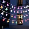 Colorful LED Solar String Lights for Outdoor Camping, Courtyard Atmosphere, and Christmas Decoration
