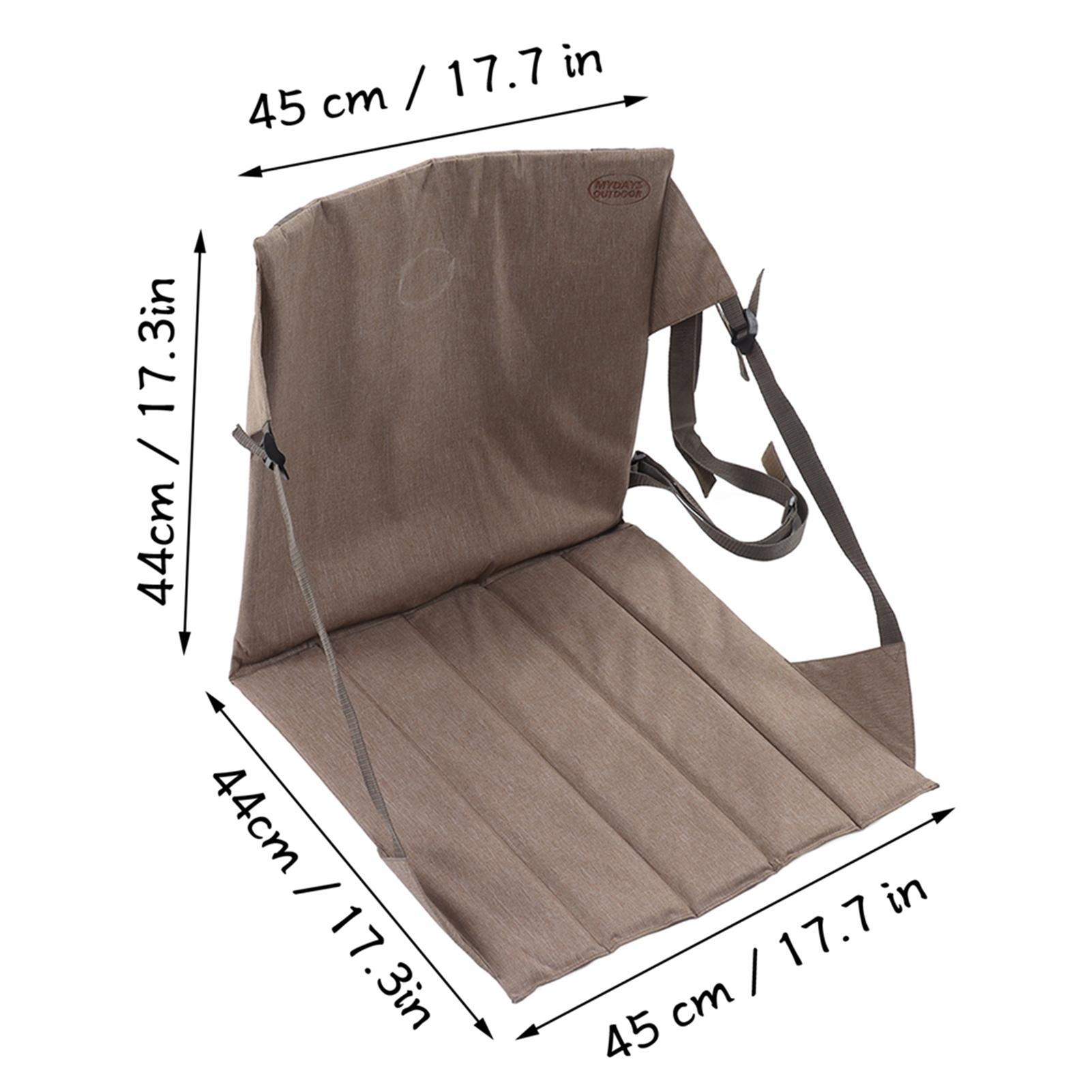 

Foldable Sting Cushion Triangular Fence Back Mesh ket Wr Resistant Portable Chair Cushion for Hiking Fishing