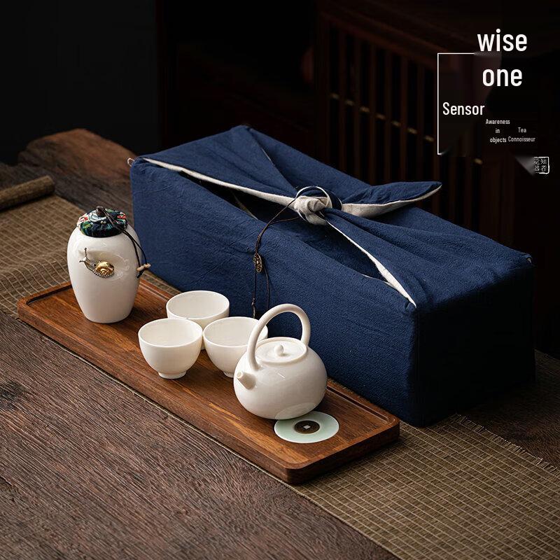 

Mutton-Fat Jade Porcelain Tea Set