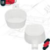 Balcony Flowerpot For Hanging On A Balustrade, Rustic White, 20Cm, 6 Pcs