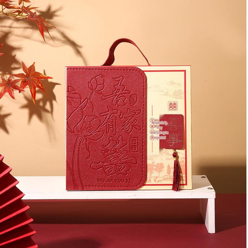 

Chinese Tassel Candy Favor Box - Half-Leather Wedding Gift Bag for Banquets