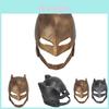 Máscara de Herói Halloween Homem de Ferro Vs Batman Design Estiloso em Resina Para Cosplay