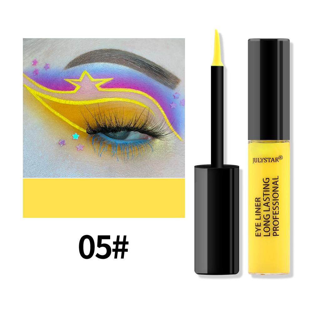Kühler schwarzer Eyeliner Farbiges Eyeliner-Stift Wasserdichter, ölbeständiger und wischfester matter Eyeliner