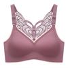 Women Latex Back Beauty Wireless Gathered Vest Style Comfortable Bra