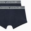 Emporio Armani SS24 Letter Logo Print Boxer Briefs 2-Pack Men underwear Navy-Blue 111769-4F720-06236