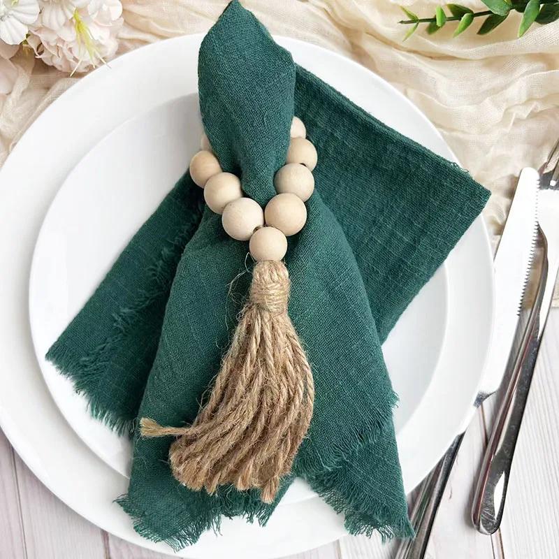 50PCS Wholesale Gauze Cotton Napkin 32x32cm Baby Blue Tea Towel Reusable Wedding Party Christmas Table Decor Burrs Napkins