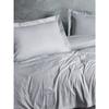 Parure de lit - 1 housse de couette 220 x 240 cm + 2 taies d'oreiller 60 x 60 cm - Satiné 100% coton - Gris