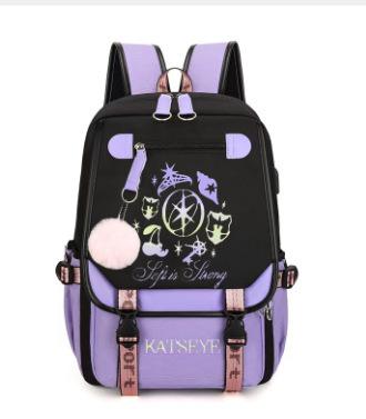 Backpack, Various Styles, Cartoon Heat Transfer, Digital Printing, Backpack, Large-Capacity Student Schoolbag