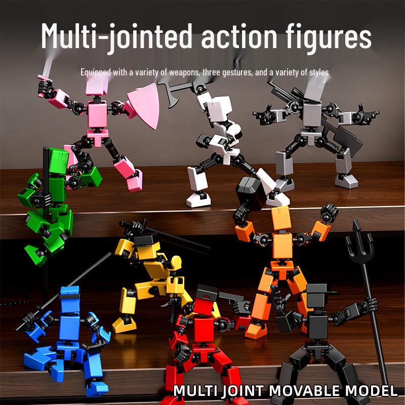 Lucky 13 Articulated 3D Printed Mini Action Figure with Personalized Joints
