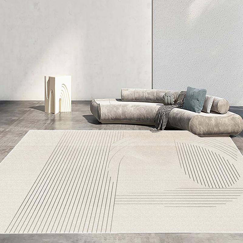 Moderní Jednoduchý Velký Koberec pro Dekoraci Obývacího Pokoje Abstraktní Koberce Pohodlný Protiskluzový Ložnicový Koberec Pratelná Podložka pod Stůl