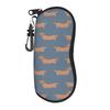 Dachshund Dog Glasses Case Unisex Student Zipper Cartoon Animal Sunglasses Box Office Eye Contacts Case
