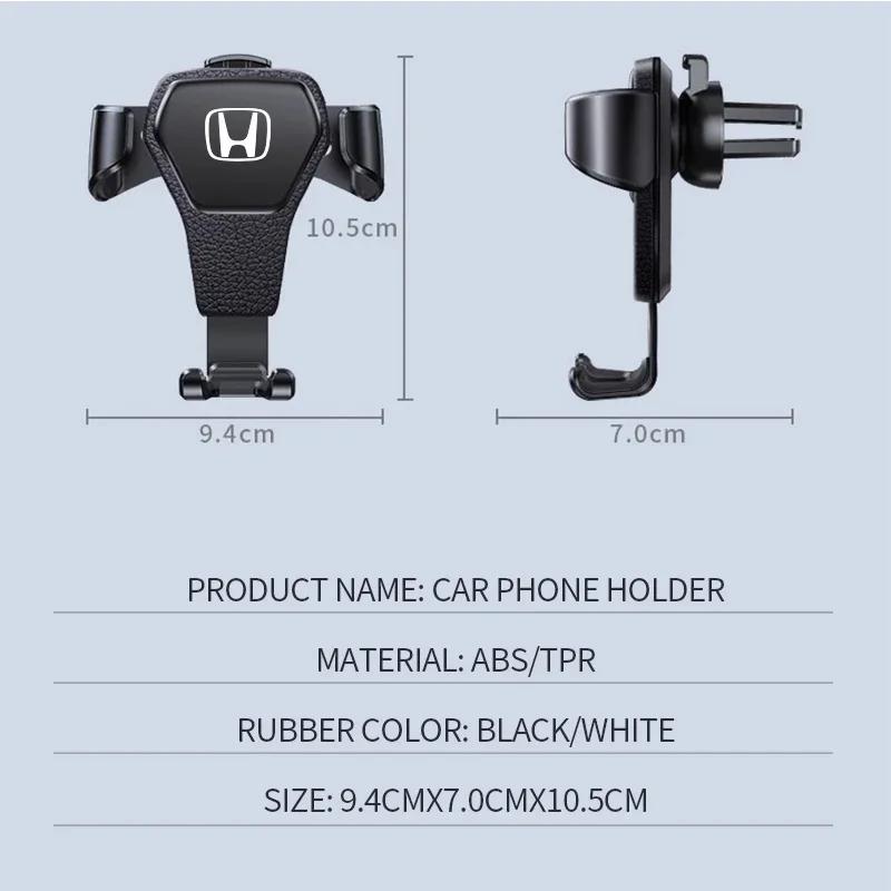 Auto Car Phone Holder Air Vent Clip Mobile Support For Honda Civic Fit Jazz GK5 Accord Pilot CRV Odyssey Passport City HRV RG0