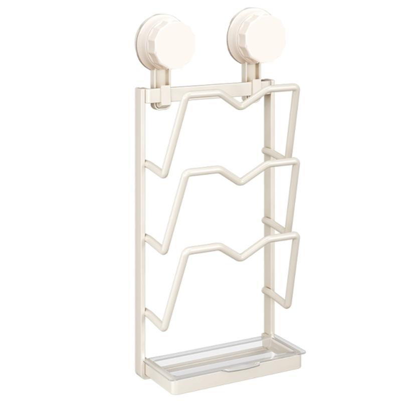 Hanging Kitchen Basket Wall Mounted Sturdy Plastic Wire Organizers for Living Room Closet 3 Grids Space Saving Designs