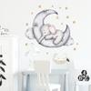 Small Elephant Moon Bear Self Adhesive Wall Stickers For Children'S Rooms, Bedrooms, Kindergartens, Decorative Wall Stickers