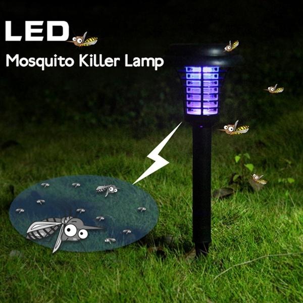 4PCS Solar Power LED Light Mosquito Killer Outdoor Garden Landscape Lawn Lamp