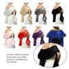 Wedding Ceremony Dance Ball Women Satin Shawl Girls Evening Party Banquet Prom Long Scarf Simple Design Solid Color