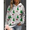Womens Oversized Hooded Sweatshirt With 3D Print Soft Cotton Blend Long Sleeve Pullover Casual Wear