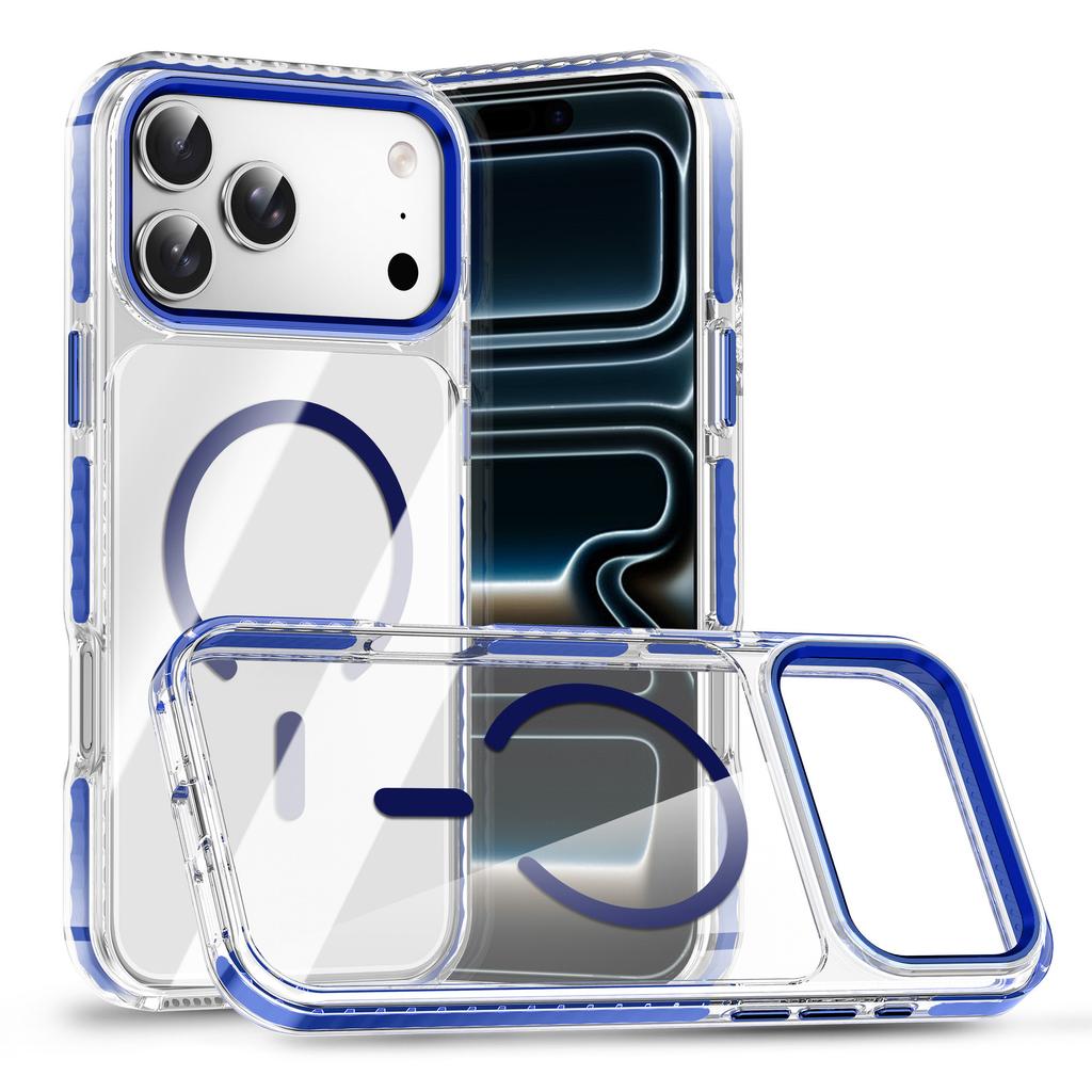 Für magnetische Saugkraft für iPhone17 Handyhülle 15 Vergilbungsresistent Transparent für Apple 16pro Airbag Handy-Schutzhülle