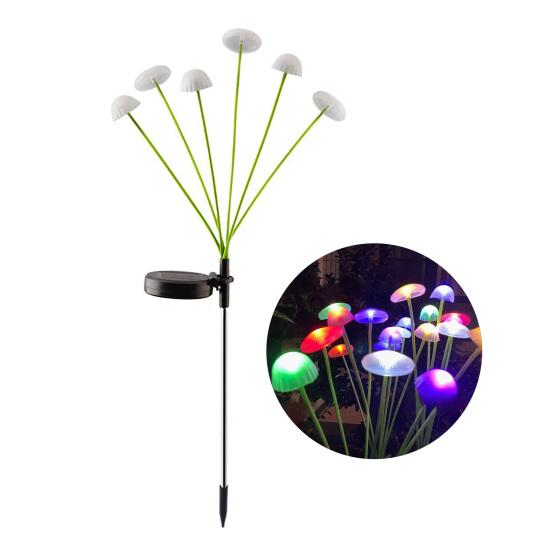 

Светодиодная солнечная лампа с автоматическим включением/выключением, простая установка, IP44, водонепроницаемая, медуза, солнечный садовый светильник, романтическое украшение двора 6pcs