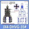 Robotic Arm with Four-Jaw Detection Gripper, Strong Mini Pneumatic Clamp Mini-DHVG Series
