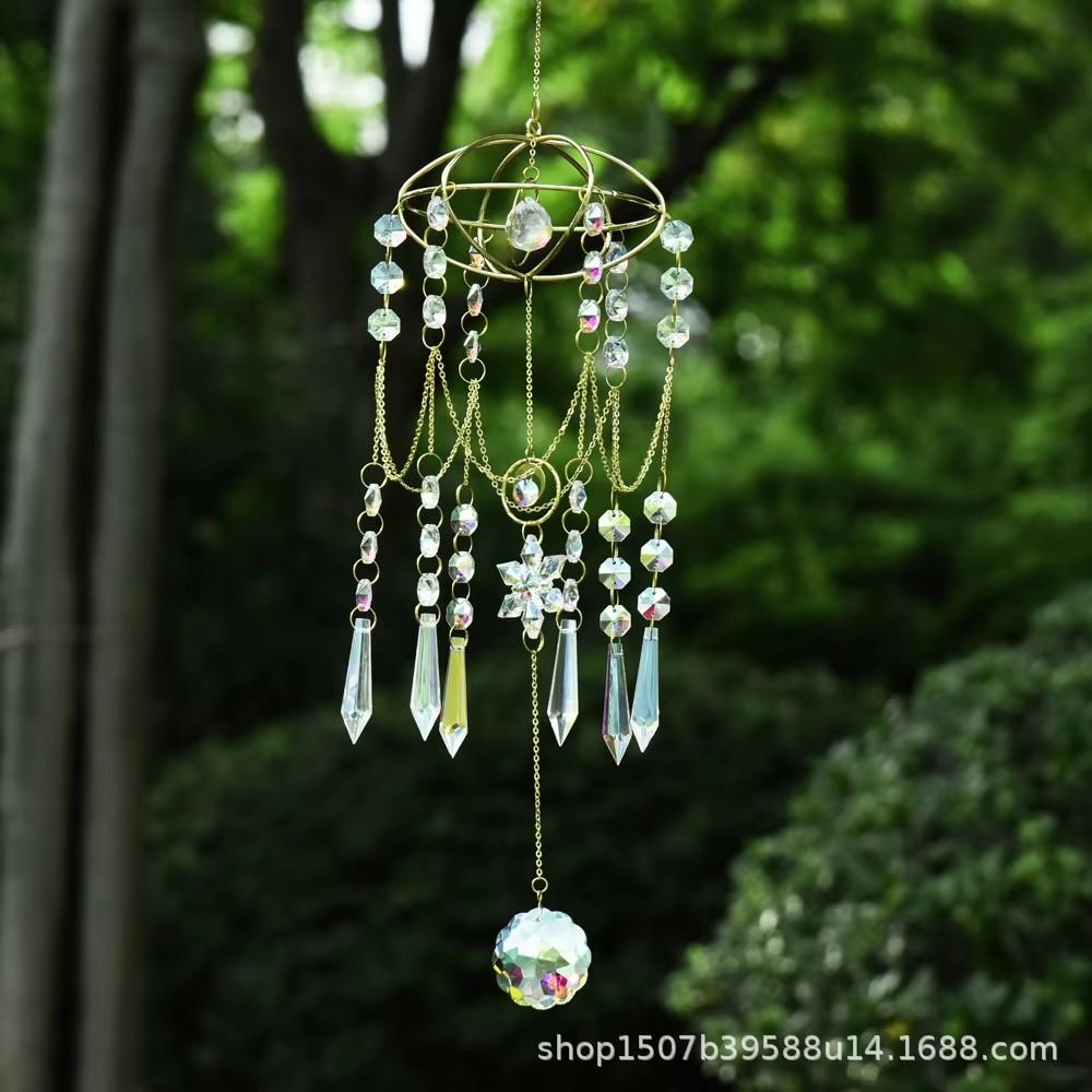 Design Window Decoration Hanging Planet Acrylic Snowflakes Sun Catcher Crystal Wind Chime
