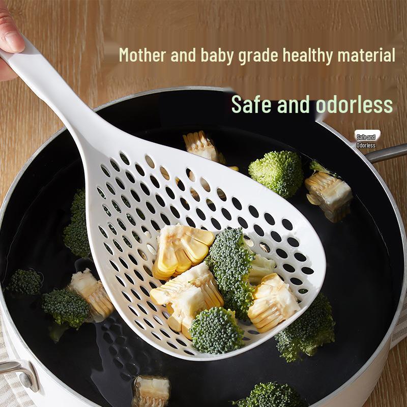 Large High-Temperature Resistant Japanese Plastic Colander Strainer Spoon for Noodles and Dumplings