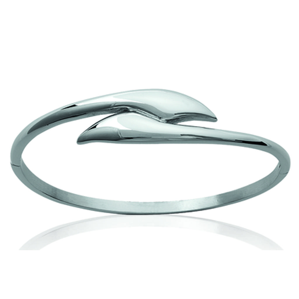 Les Trésors De Lily [J7206] - Bracelet Acier 'Chorégraphie' argenté - 62 mm 14 mm