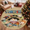 One Piece Pattern Round Rug, Indoor/Outdoor Mat, for Picnic, Gameroom, Bedroom, Office, Living Room, Home Decor Carpet, Birthday Gift