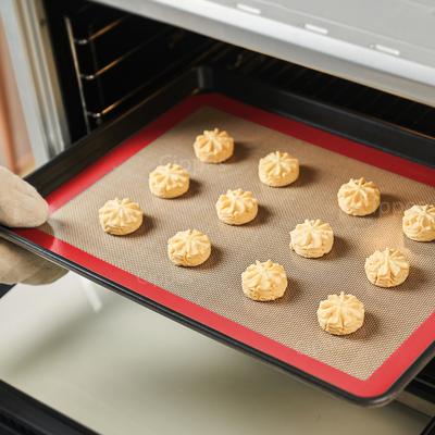 2 STÜCK Verdickte Silikon Backmatten für Ofen, Wiederverwendbare Antihaft Hitzebeständige Backblechfolie, für Kekse Macarons Brot