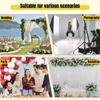 Extendable Backdrop Stand with Steel Base Metal Background Wall Stand for Photography Photo Birthday Parties Wedding Decorations