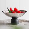 Stainless Steel Storage Tray, Large Fruit Bowl, Restaurant Round Fruit Plate, Household Snack Plate, Tableware, Kitchen Supplies